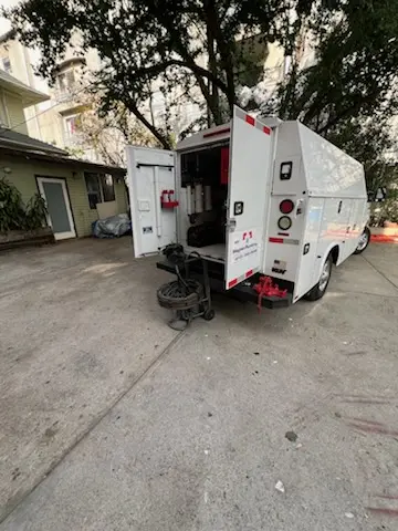 Magnet Plumbing service vehicle on-site for Faucet Repair in Doral Isles